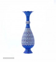 Enameled rocket style vase